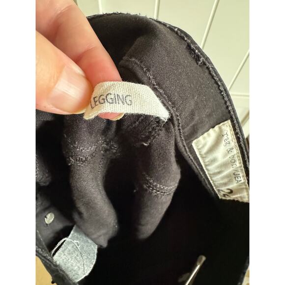 Rag & Bone Womens Jeans Sz 24 Black Plush Legging Style Pants W15030163 - Picture 10 of 11